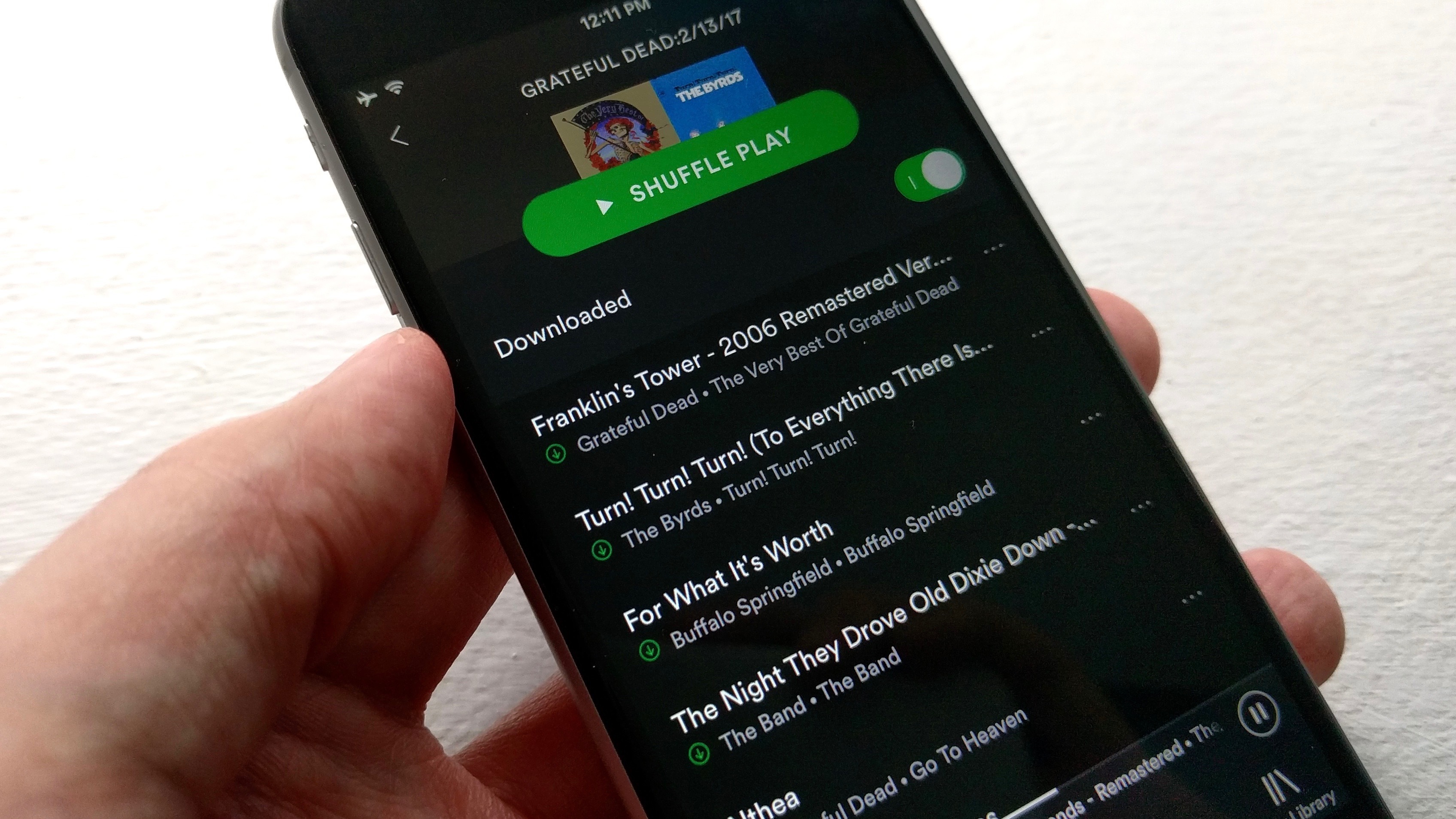 New Spotify App Shuffle