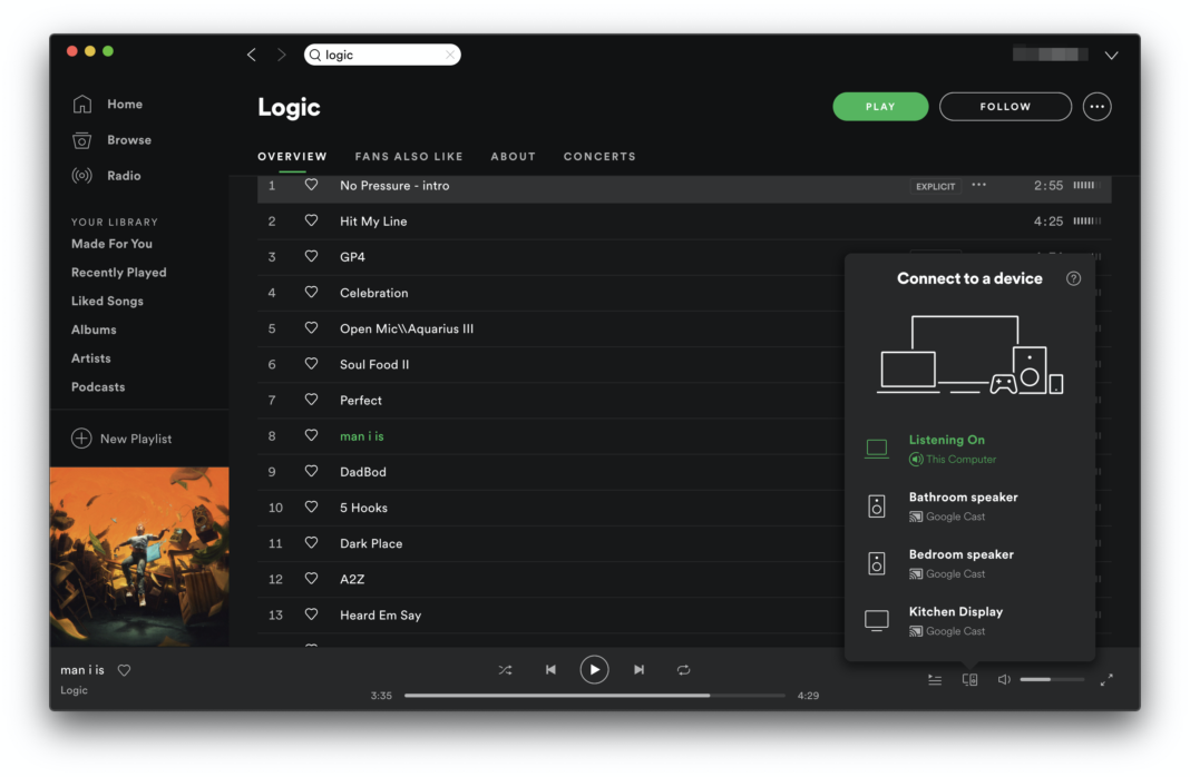 Spotify mac os x chromecast setup